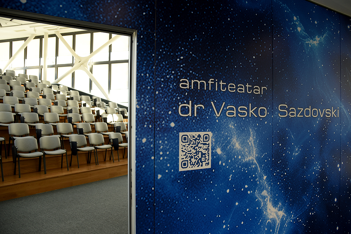 BioSense Institute opens amphitheatre in memory of Dr Vasko Sazdovski